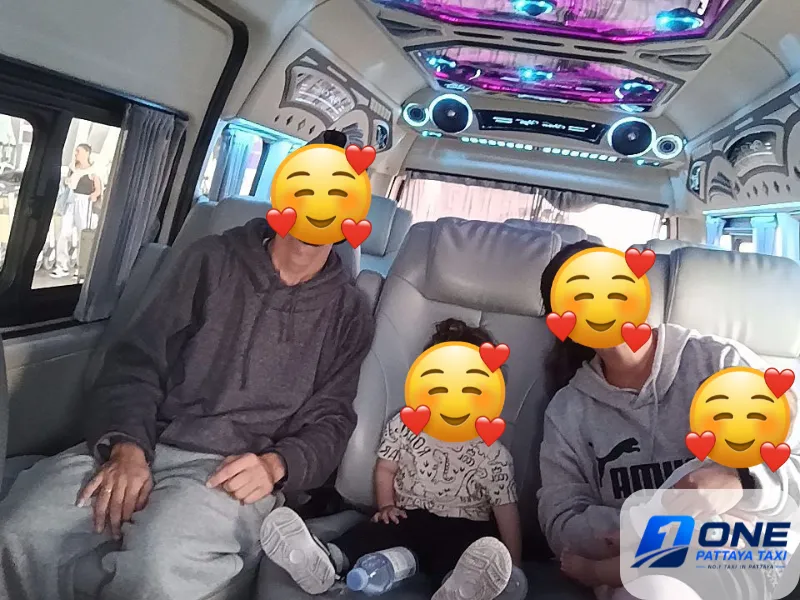 Family van transfer with One Pattaya Taxi